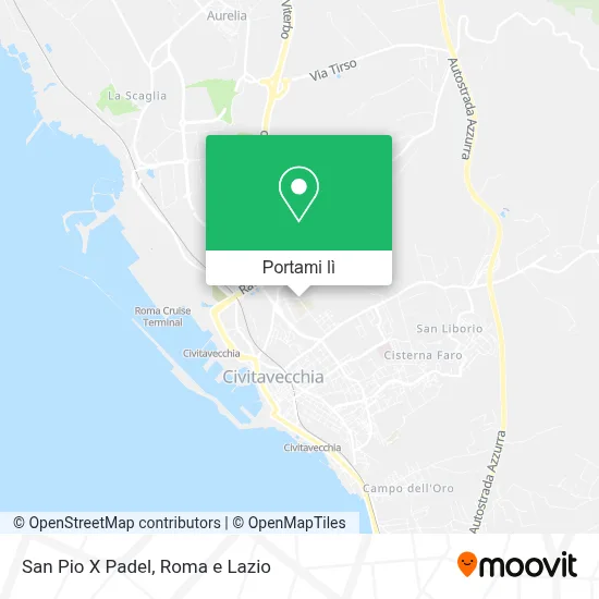 Mappa San Pio X Padel