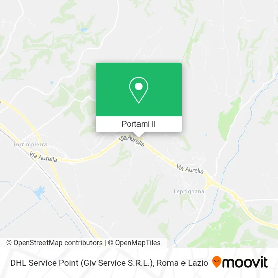 Mappa DHL Service Point (Glv Service S.R.L.)