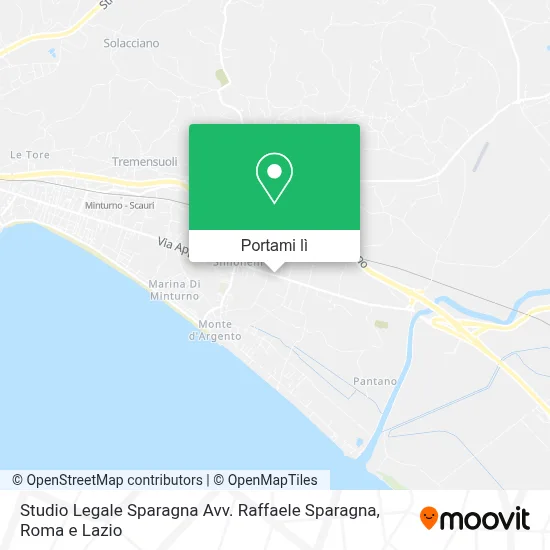 Mappa Studio Legale Sparagna Avv. Raffaele Sparagna