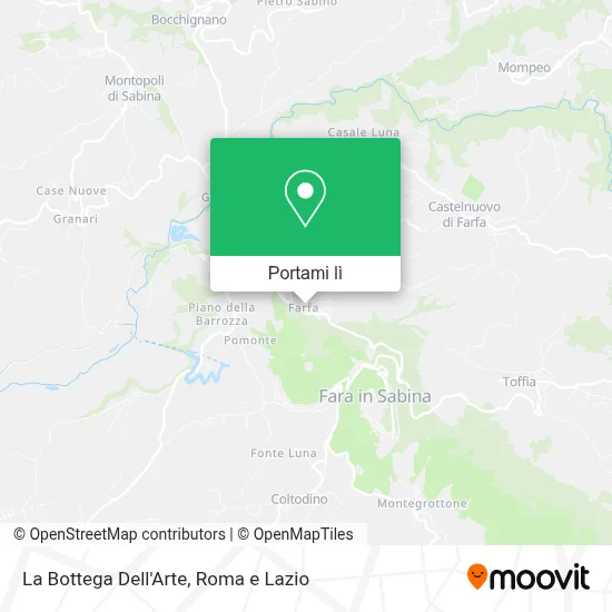 Mappa La Bottega Dell'Arte