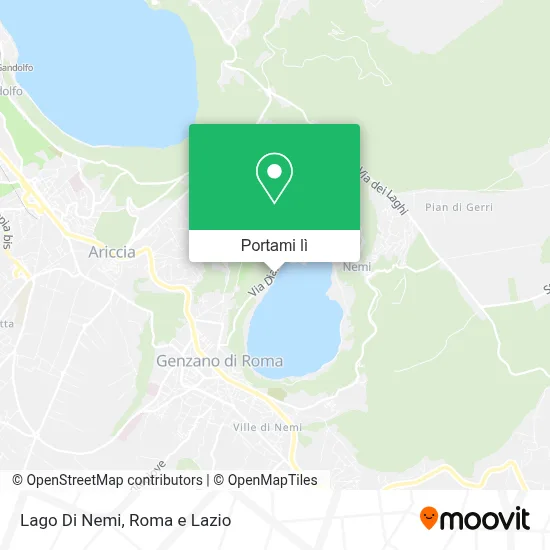 Mappa Lago Di Nemi