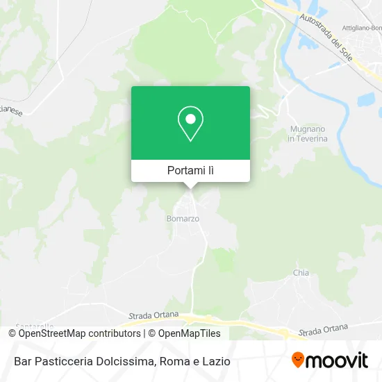 Mappa Bar Pasticceria Dolcissima