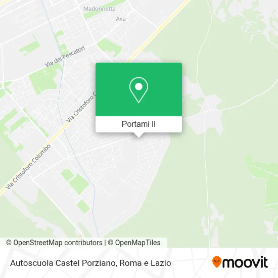 Mappa Autoscuola Castel Porziano