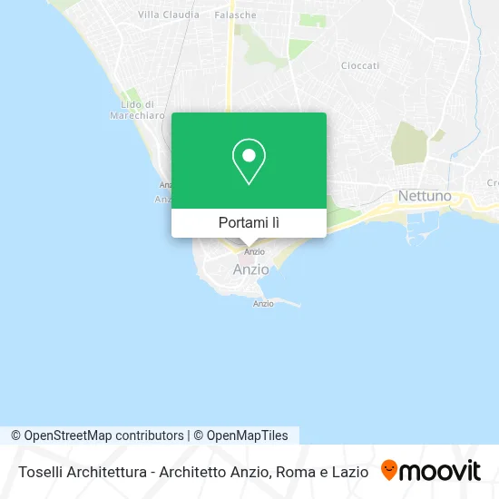 Mappa Toselli Architettura - Architetto Anzio