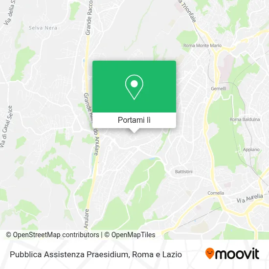 Mappa Pubblica Assistenza Praesidium
