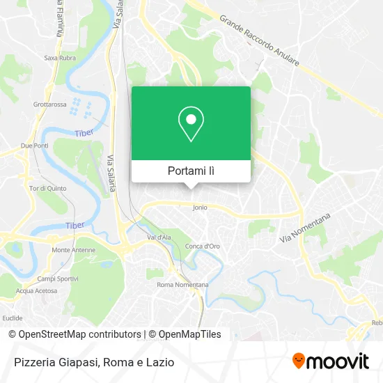 Mappa Pizzeria Giapasi