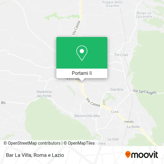 Mappa Bar La Villa