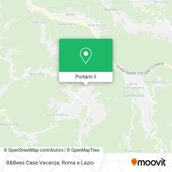 Mappa B&Bees Casa Vacanze