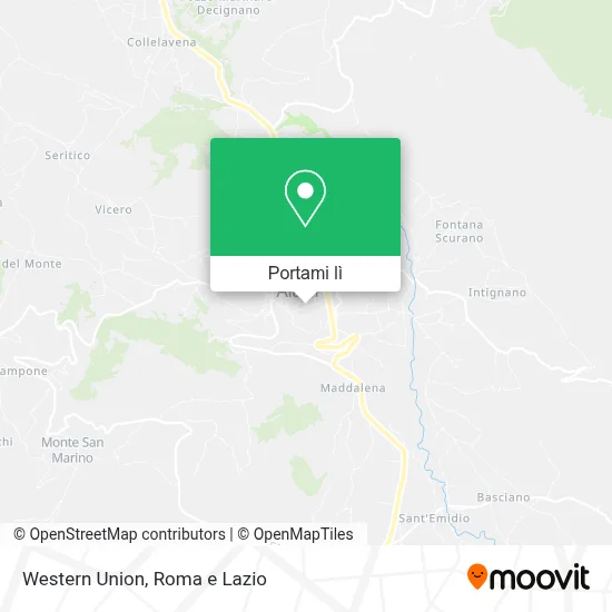 Mappa Western Union