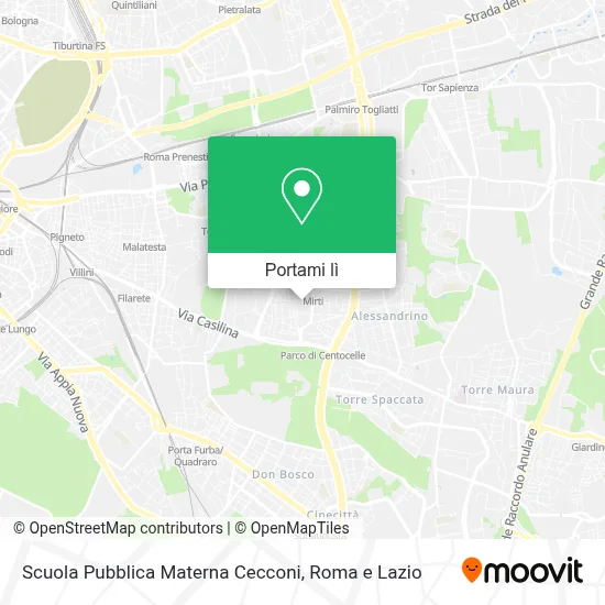 Mappa Scuola Pubblica Materna Cecconi