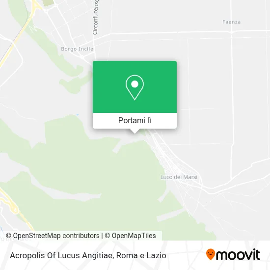 Mappa Acropolis Of Lucus Angitiae