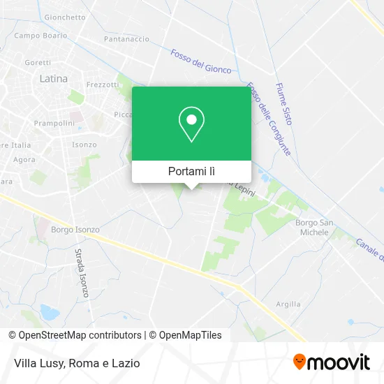 Mappa Villa Lusy