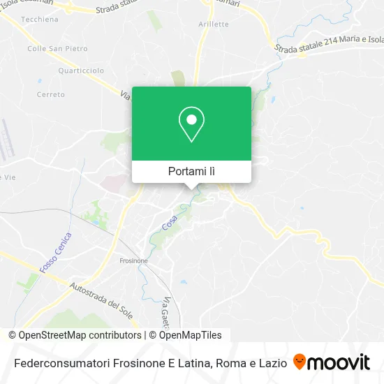 Mappa Federconsumatori Frosinone E Latina