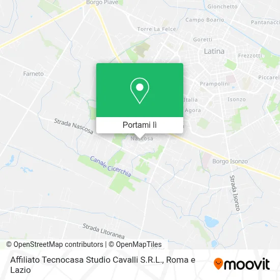 Mappa Affiliato Tecnocasa Studio Cavalli S.R.L.