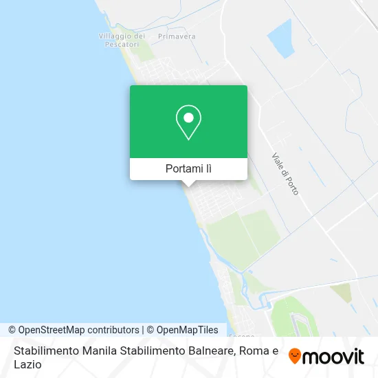 Mappa Stabilimento Manila Stabilimento Balneare