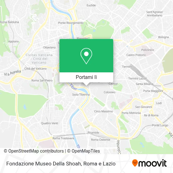 Mappa Fondazione Museo Della Shoah