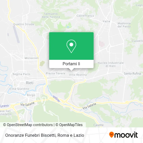 Mappa Onoranze Funebri Biscetti