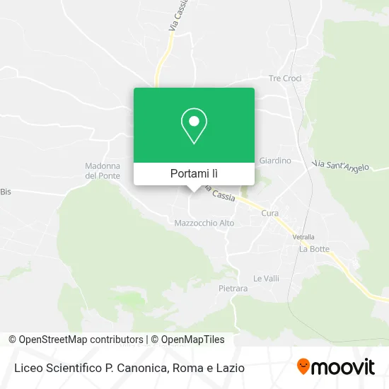 Mappa Liceo Scientifico P. Canonica