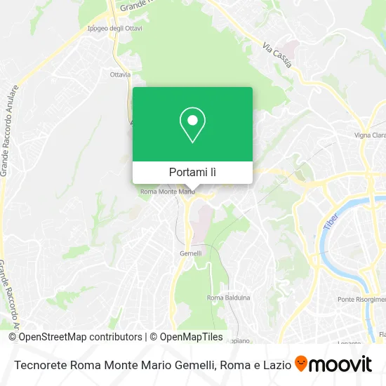 Mappa Tecnorete Roma Monte Mario Gemelli