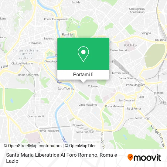 Mappa Santa Maria Liberatrice Al Foro Romano