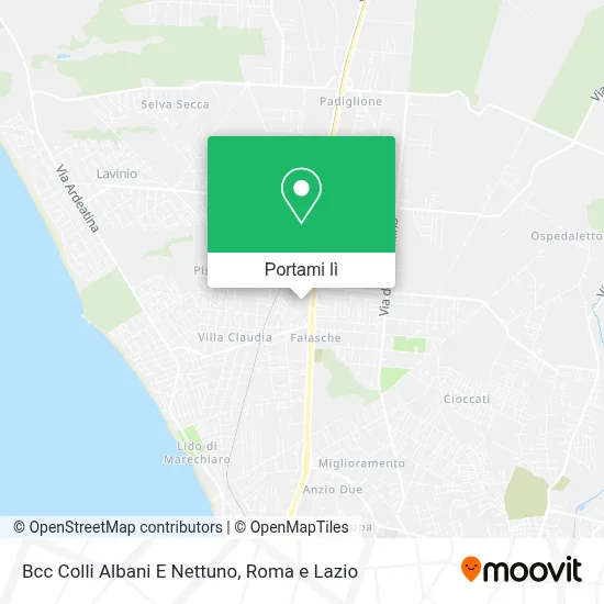 Mappa Bcc Colli Albani E Nettuno