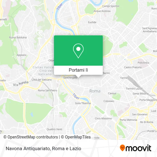 Mappa Navona Antiquariato