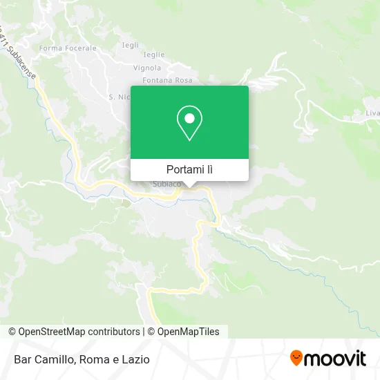 Mappa Bar Camillo