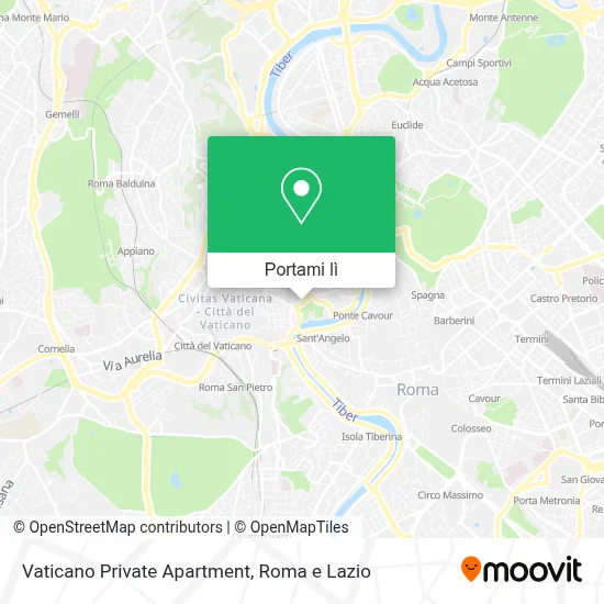 Mappa Vaticano Private Apartment