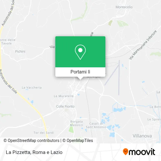 Mappa La Pizzetta