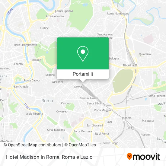 Mappa Hotel Madison In Rome