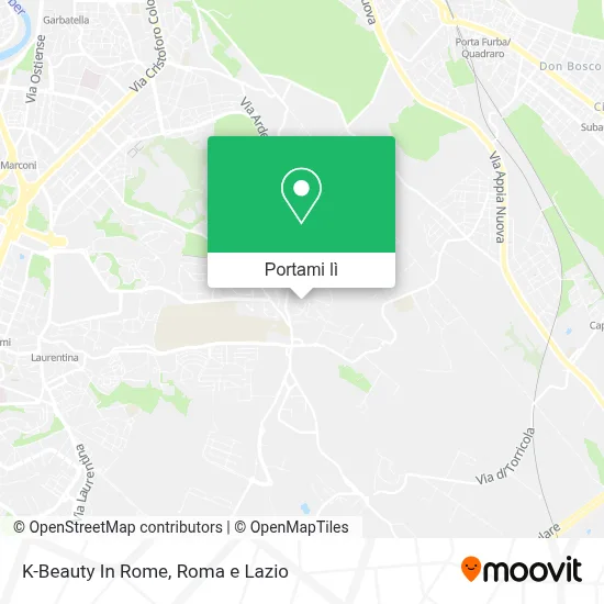 Mappa K-Beauty In Rome