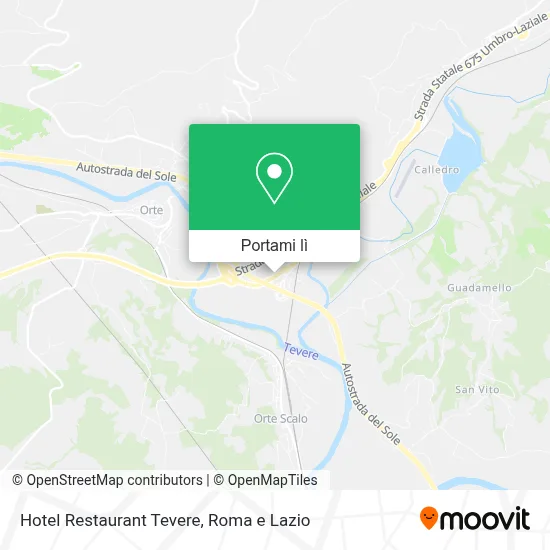 Mappa Hotel Restaurant Tevere