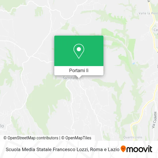 Mappa Scuola Media Statale Francesco Lozzi