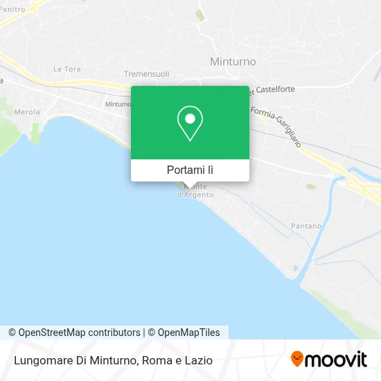 Mappa Lungomare Di Minturno