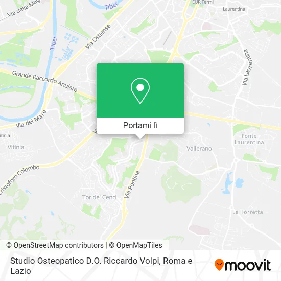 Mappa Studio Osteopatico D.O. Riccardo Volpi