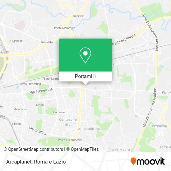Mappa Arcaplanet