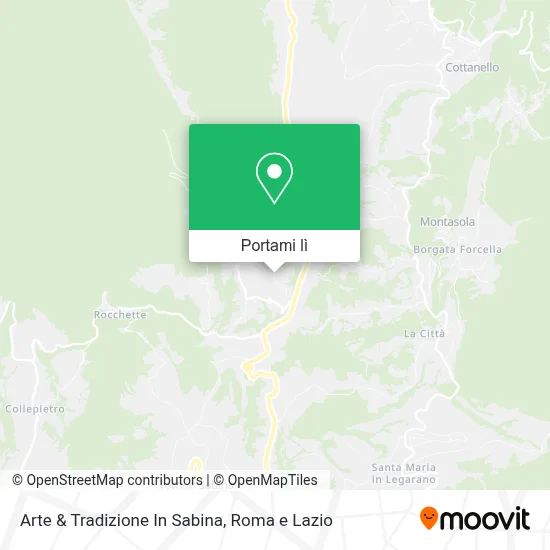 Mappa Arte & Tradizione In Sabina