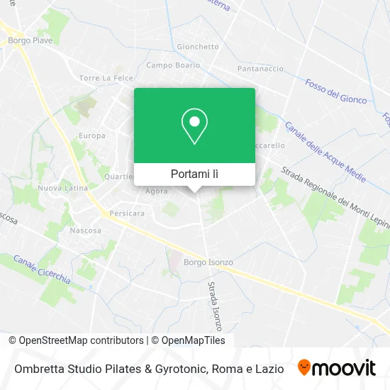 Mappa Ombretta Studio Pilates & Gyrotonic