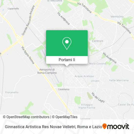 Mappa Ginnastica Artistica Res Novae Velletri