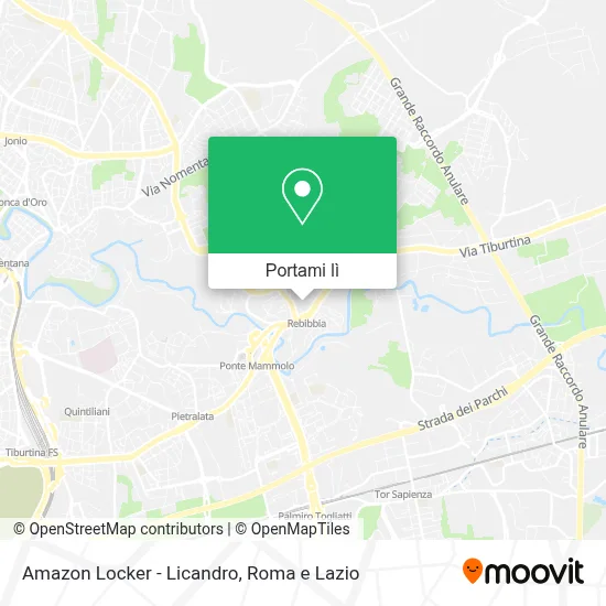 Mappa Amazon Locker - Licandro