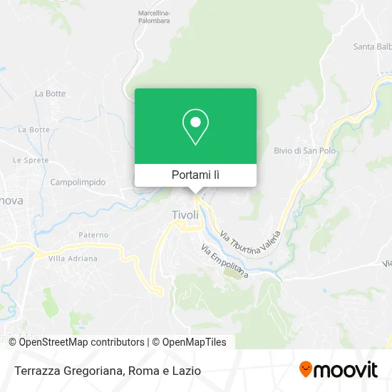 Mappa Terrazza Gregoriana
