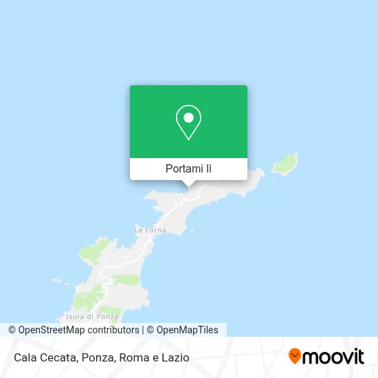 Mappa Cala Cecata, Ponza