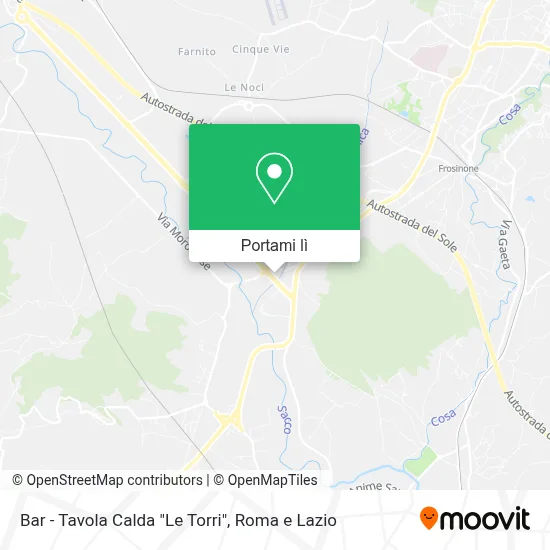 Mappa Bar - Tavola Calda "Le Torri"