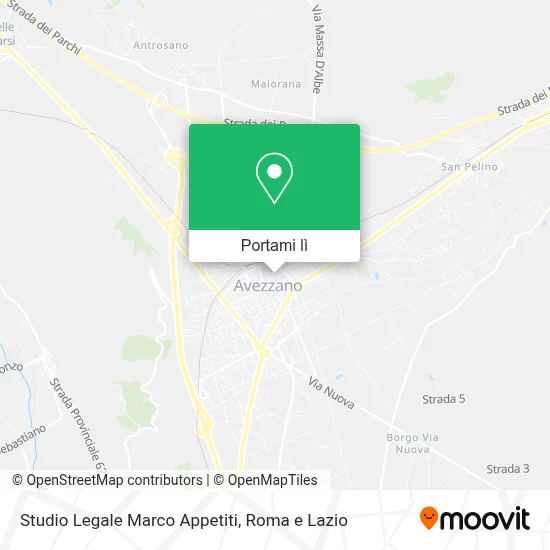 Mappa Studio Legale Marco Appetiti