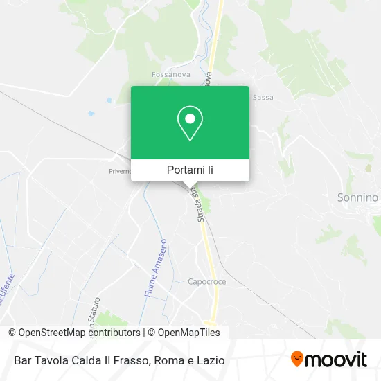 Mappa Bar Tavola Calda Il Frasso