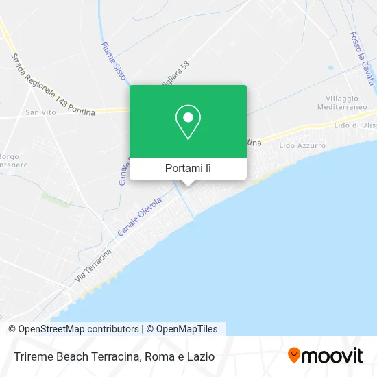 Mappa Trireme Beach Terracina