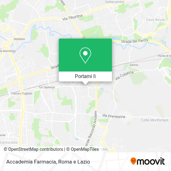 Mappa Accademia Farmacia