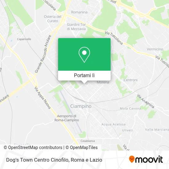 Mappa Dog's Town Centro Cinofilo