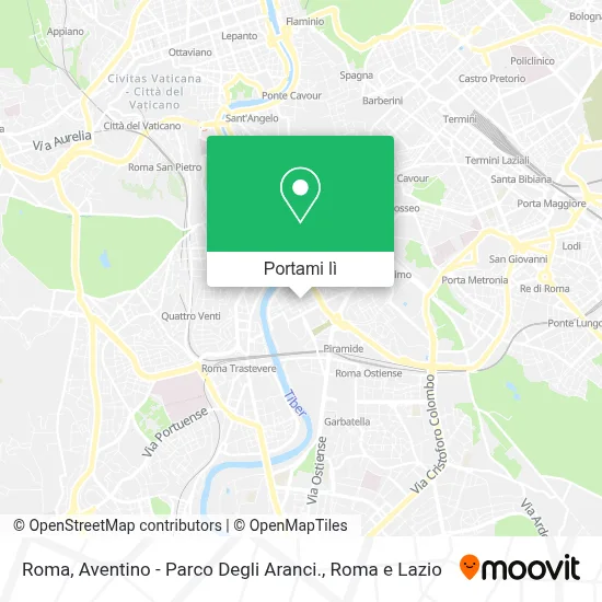 Mappa Roma, Aventino - Parco Degli Aranci.