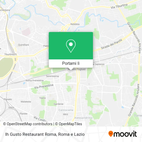 Mappa Ih Gusto Restaurant Roma